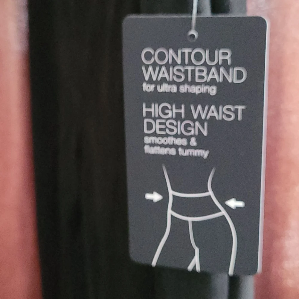 INC International Concepts High rise moto leggings black knit texture… - Picture 2 of 7
